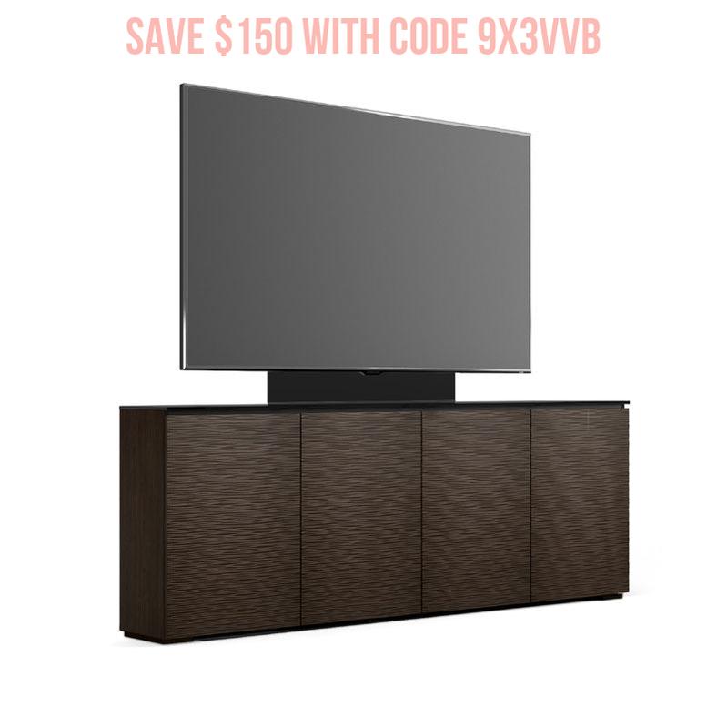 Salamander Berlin 347 Low Profile Media Cabinet with TV Mount – Space-Saving Design