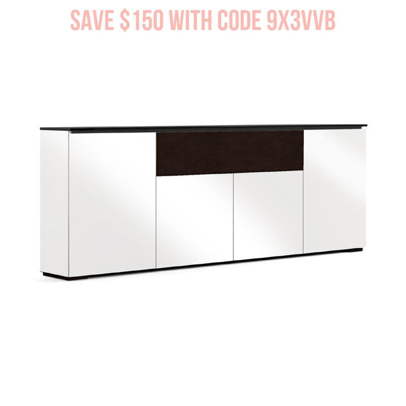 Salamander Chameleon Low Profile 345 Gloss White/Black for Modern Cabinets