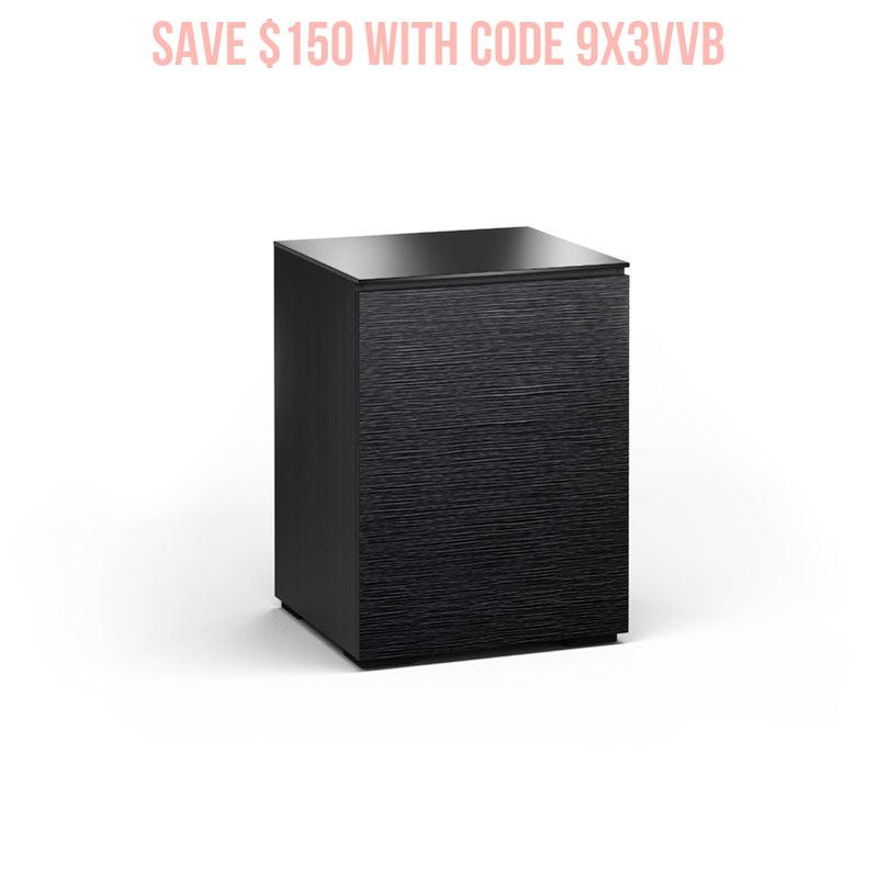 Salamander Chicago 317 Black Oak AV Cabinet with Soft-Close Doors