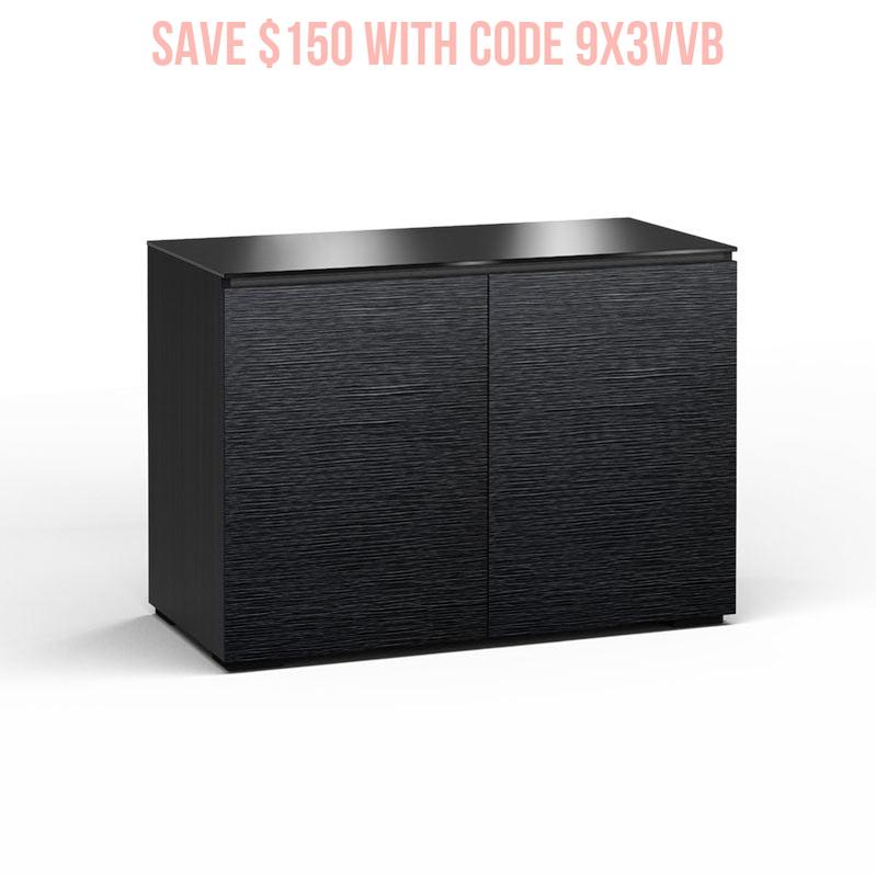 Salamander Chicago 323 Black Oak Storage Cabinet for Modern Spaces