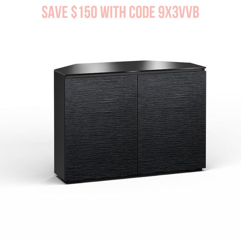 Salamander Chicago 323 Corner Media Storage Unit Black Oak