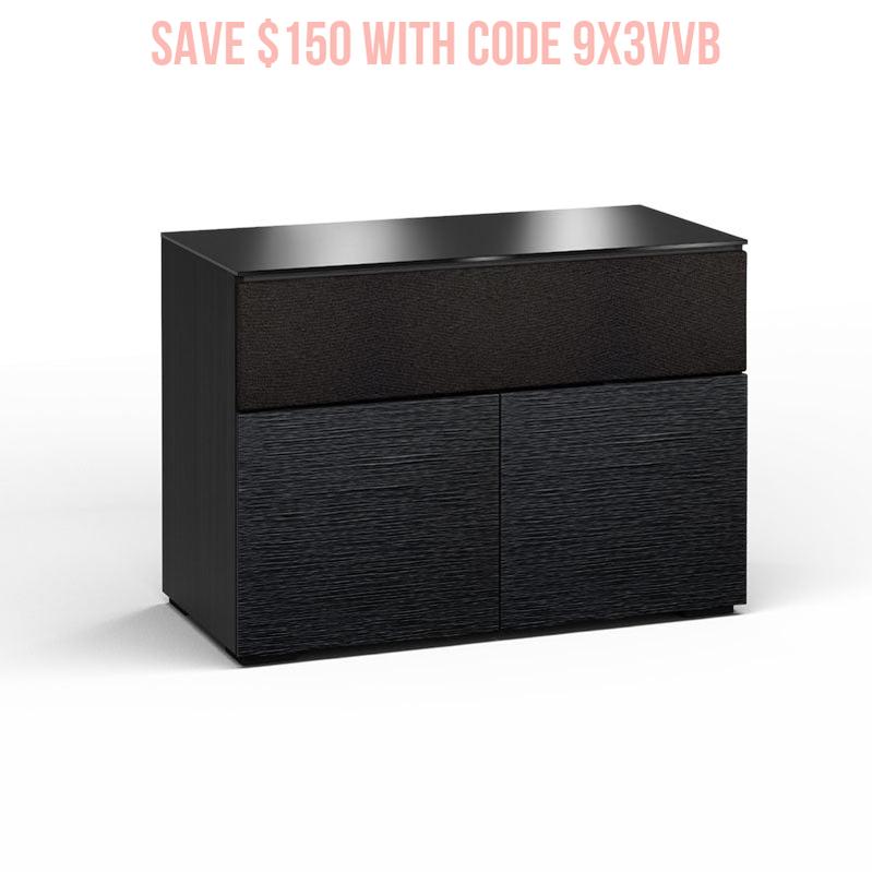 Salamander Chicago 329 AV Cabinet Black Oak – Premium Home Theater Storage