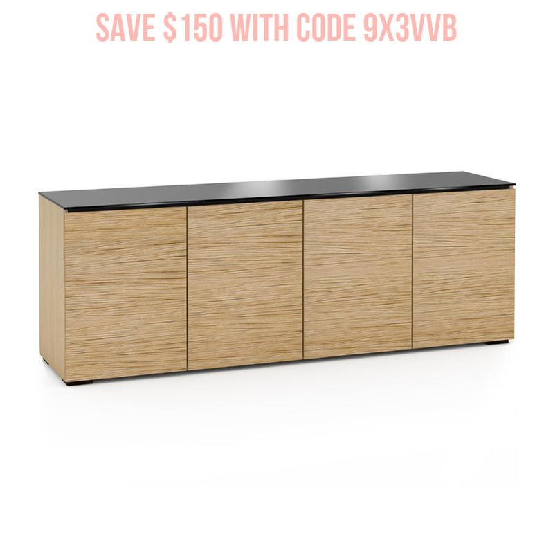 Salamander Denver 347 Natural Oak AV Cabinet for Large TVs up to 85"