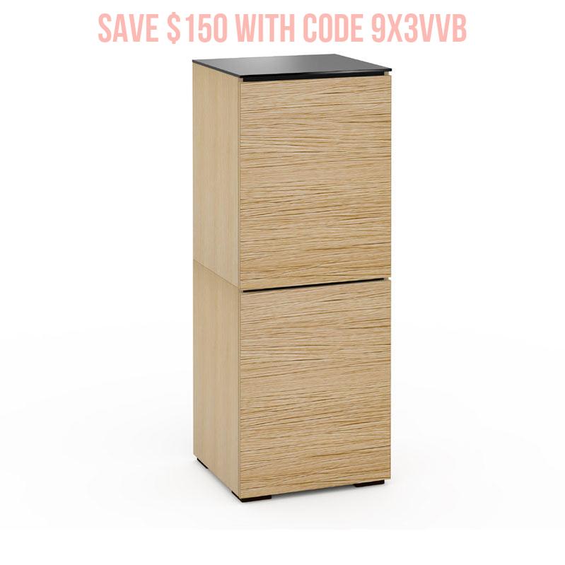 Salamander Denver 617 Natural Oak AV Cabinet with Adjustable Shelves