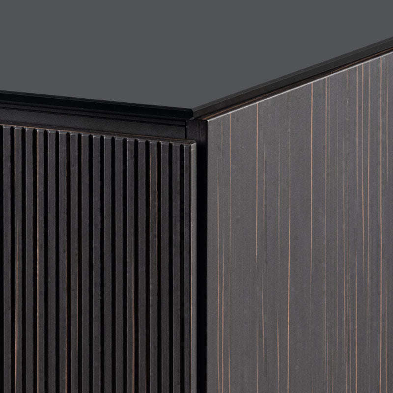Salamander Manhattan 221 Corner Desk with Black Glass Top for Compact Spaces