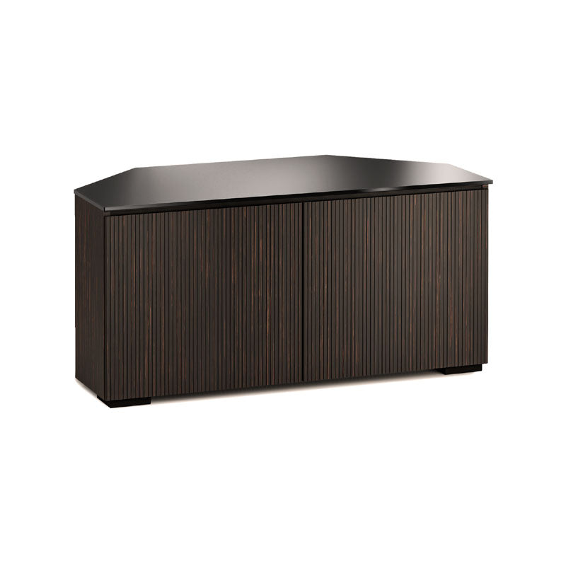 Salamander Manhattan 221 Corner Desk with Black Glass Top for Compact Spaces