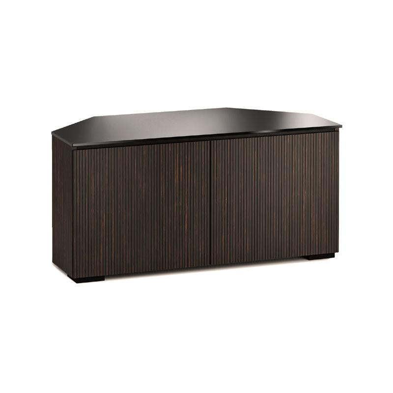 Salamander Manhattan 221 Corner Desk with Black Glass Top for Compact Spaces