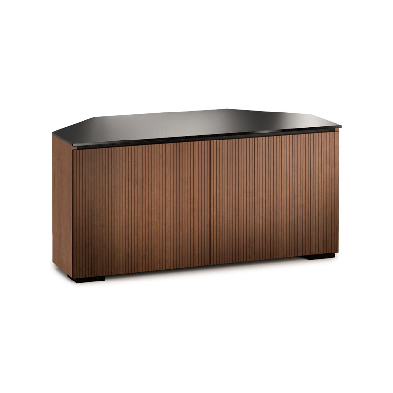Salamander Manhattan 221 Corner Unit with Walnut Doors & Black Glass Top