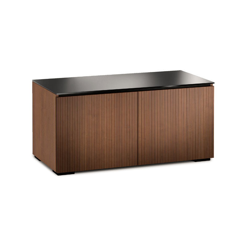 Salamander Manhattan 221 Walnut Cabinet with Black Glass Top for Modern Spaces