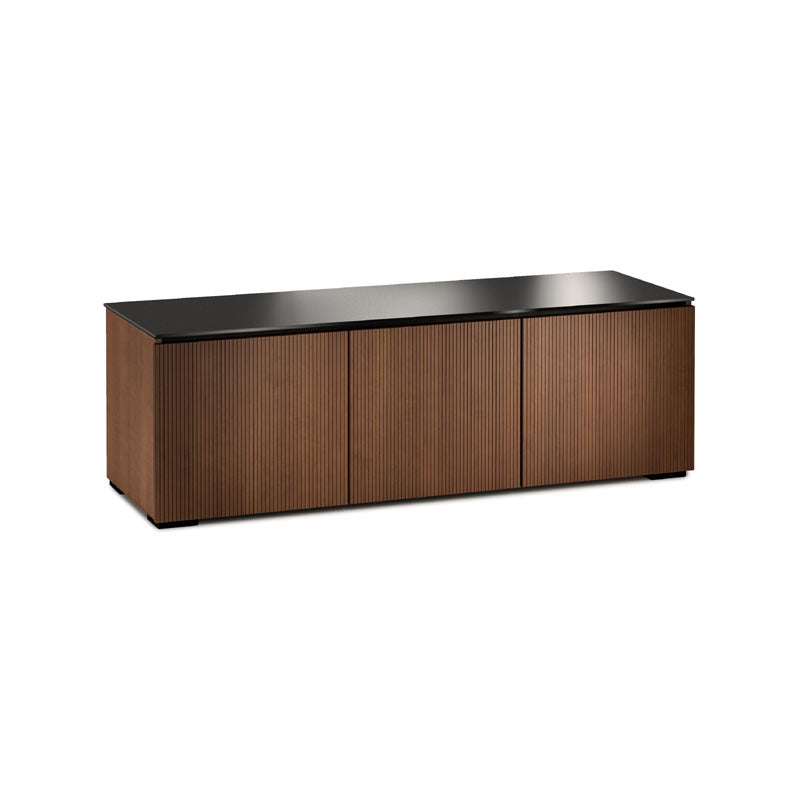 Salamander Manhattan 237 Medium Walnut Doors & Sides with Black Glass Top for Modern Spaces
