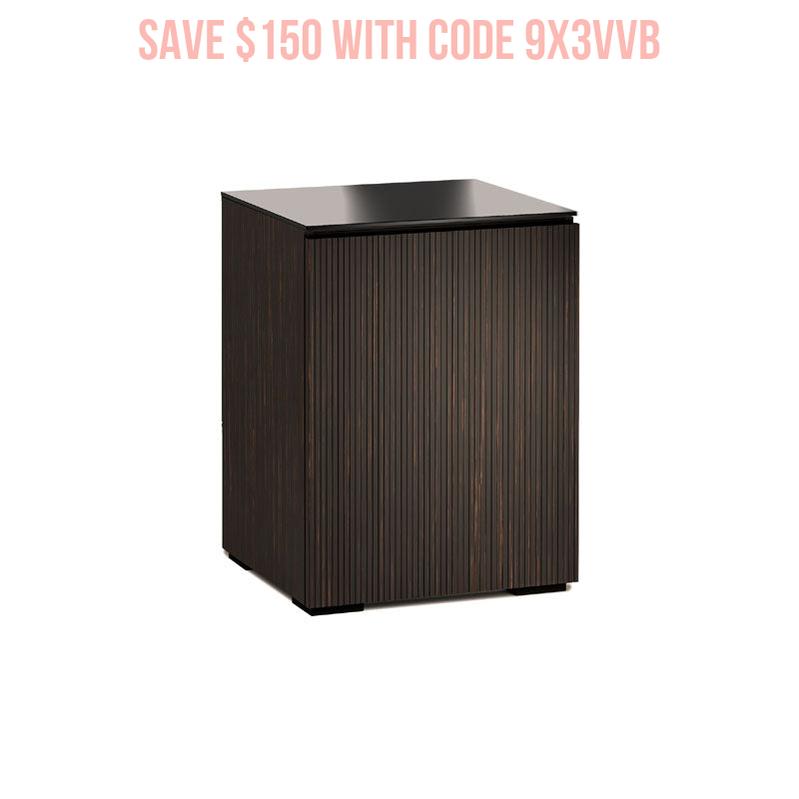 Salamander Manhattan 317 AV Cabinet Ebony Maro Doors Black Glass Top