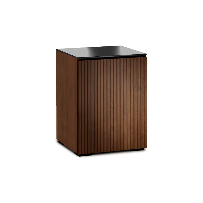 Salamander Manhattan 317 Medium Walnut Doors & Sides with Black Glass Top