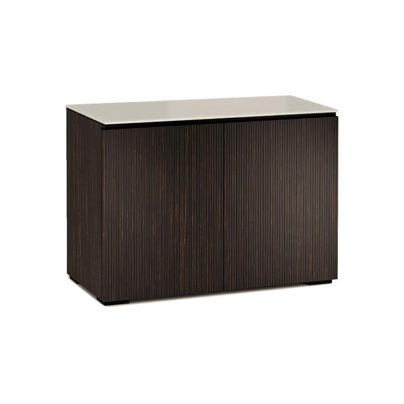 Salamander Manhattan 323 AV Cabinet with Matte Taupe Glass Top, Ebony Maro Doors