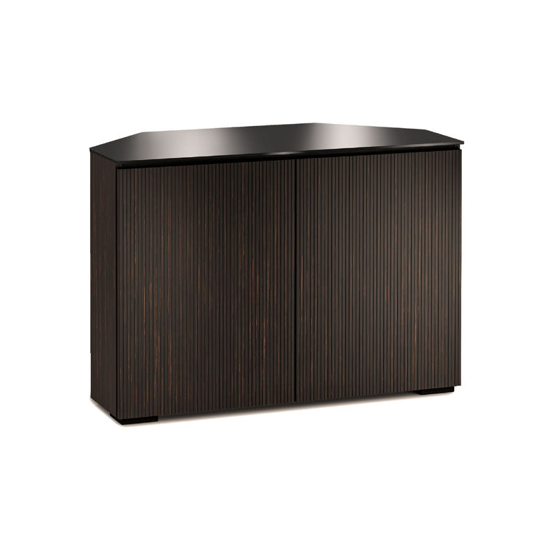 Salamander Manhattan 323 Corner Cabinet with Maro Ebony Doors & Black Glass Top