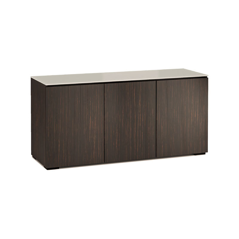 Salamander Manhattan 337 Maro Ebony Doors & Matte Taupe Glass Top