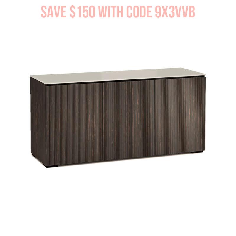 Salamander Manhattan 337 Maro Ebony Doors & Matte Taupe Glass Top