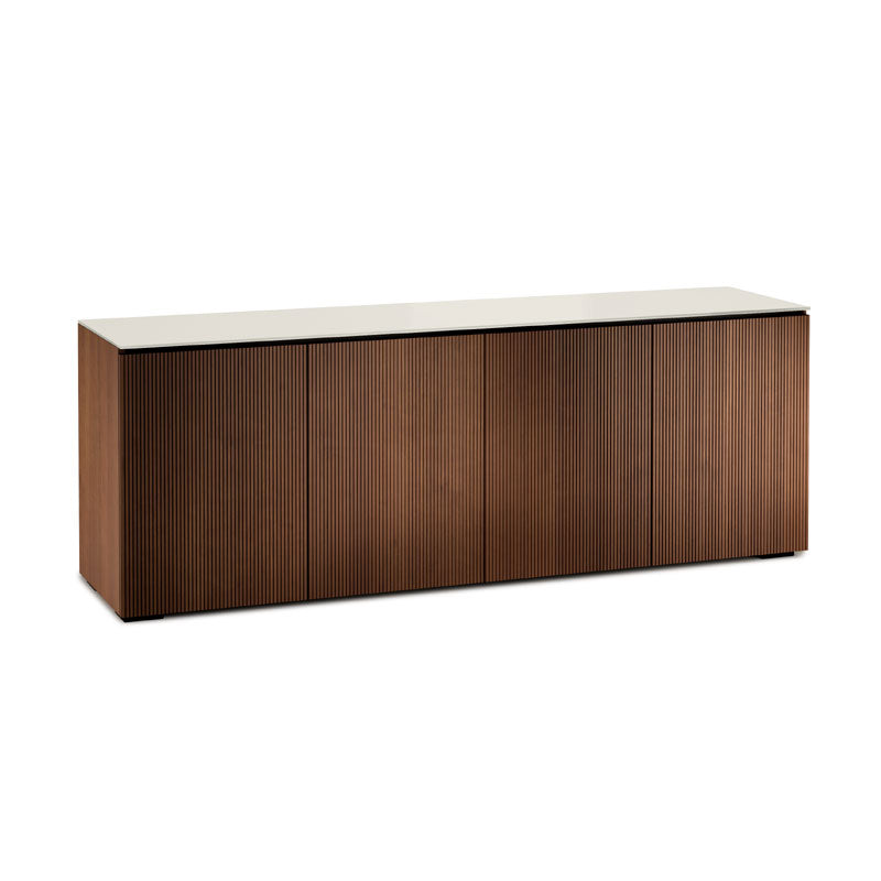 Salamander Manhattan 347 AV Cabinet, Medium Walnut, Matte Taupe Top