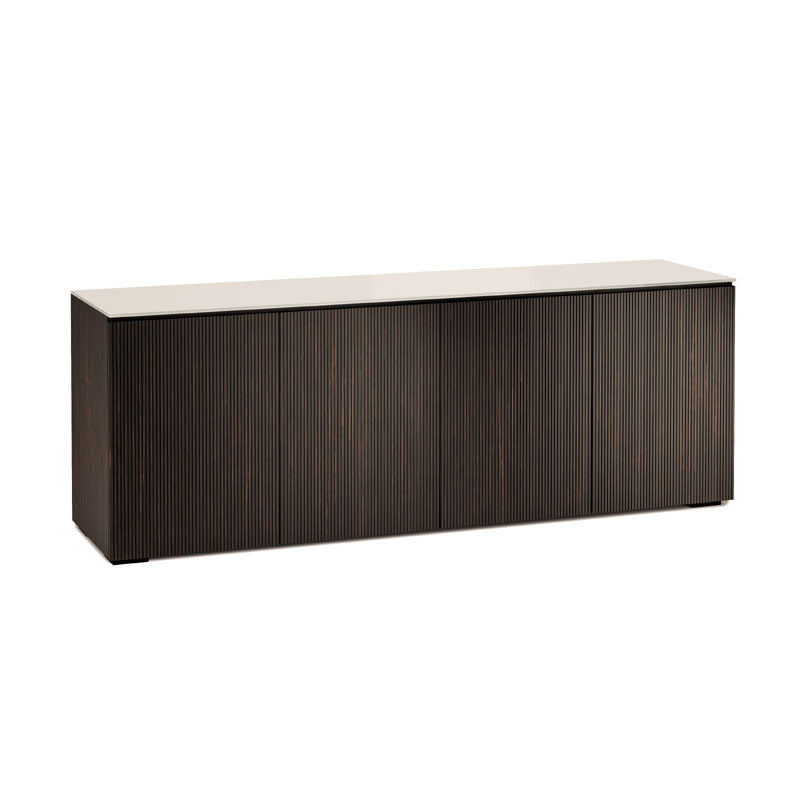 Salamander Manhattan 347 Cabinet with Matte Taupe Glass Top for Stylish Storage