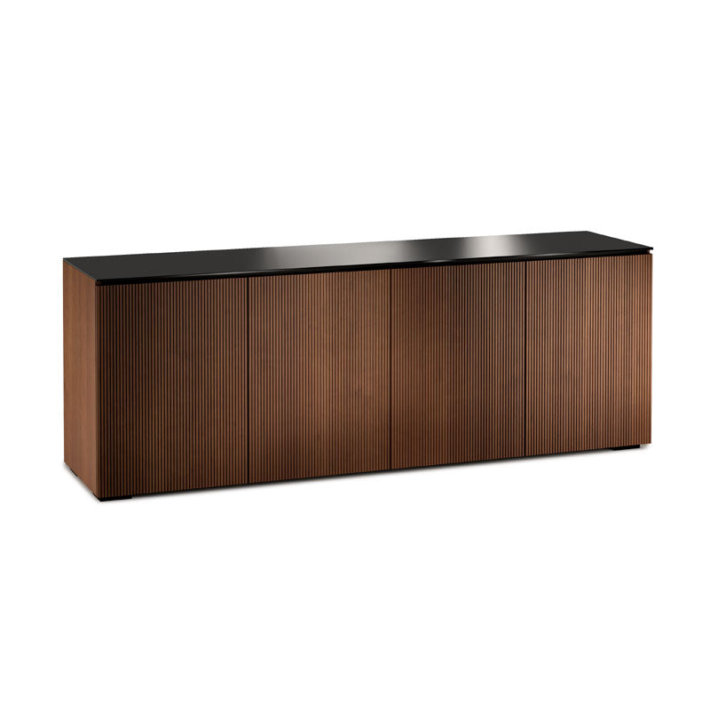 Salamander Manhattan 347 Medium Walnut Doors & Black Glass Top Set