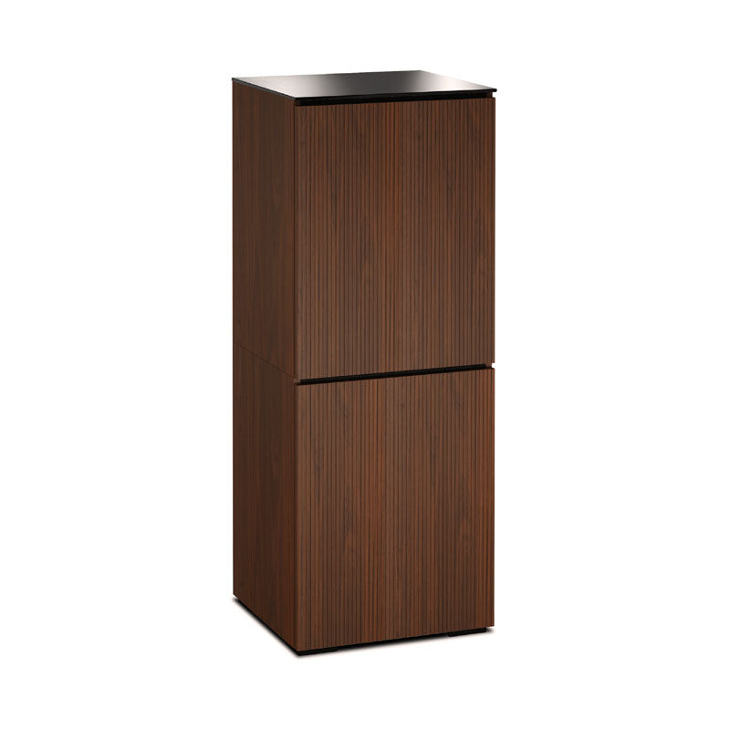 Salamander Manhattan 617 Medium Walnut Doors & Black Glass Top for Modern Storage