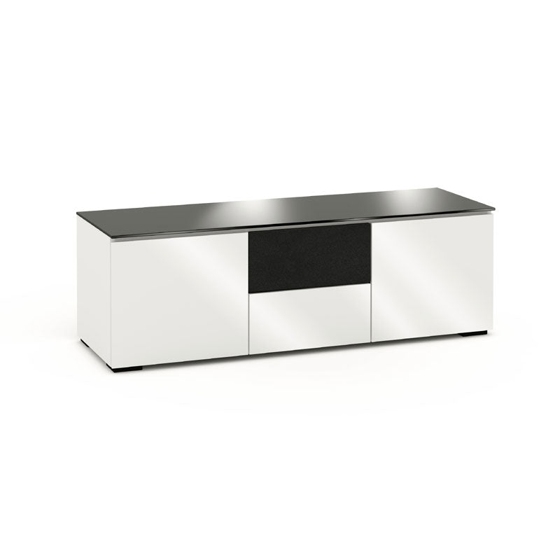 Salamander Miami 236 Gloss White Black Glass Bathroom Cabinet Storage