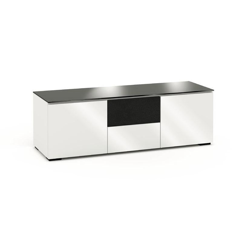 Salamander Miami 236 Gloss White Black Glass Bathroom Cabinet Storage