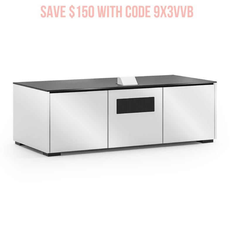 Salamander Miami 237 Deep Cabinet for Epson LS500 – Gloss Warm White, Built-In Integration