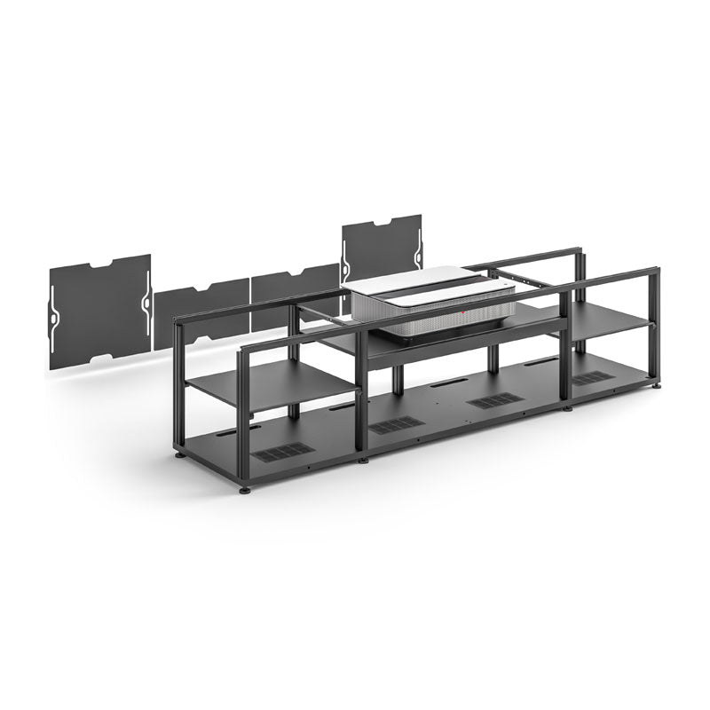 Salamander Miami 245 Cabinet for Leica UST Projector – Premium Home Theater Integration White Top