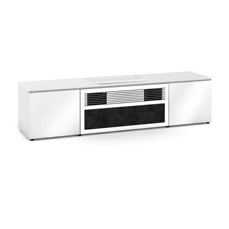 Salamander Miami 245 Cabinet for Leica UST Projector – Premium Home Theater Integration White Top