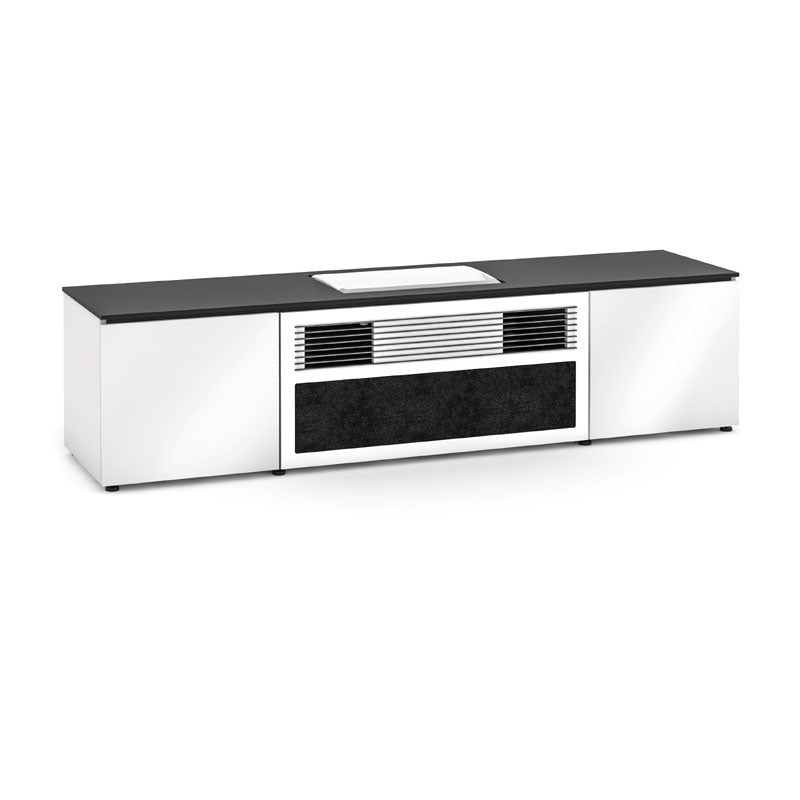 Salamander Miami 245 Gloss White Cabinet for Samsung SP-LSP9TF Projector Integration
