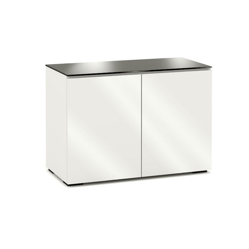 Salamander Miami 323 Gloss White Black Glass Storage for Modern Spaces