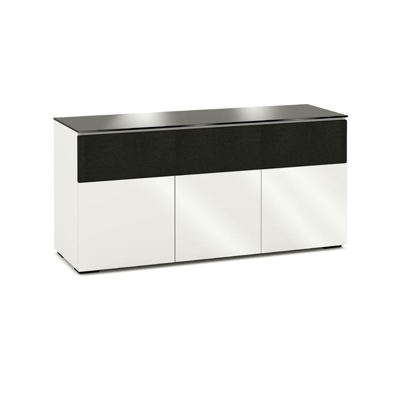 Salamander Miami 339 Gloss White & Black Glass Storage Cabinet