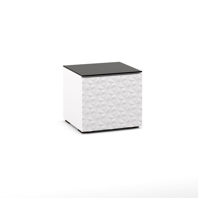 Salamander Milan 217 White/Black Glass Modern Design Element C/ML217/WH/BK