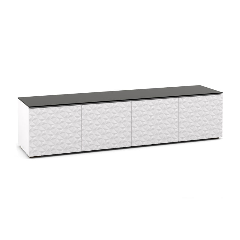 Salamander Milan 247 Coffee Table White/Black Glass Modern Design