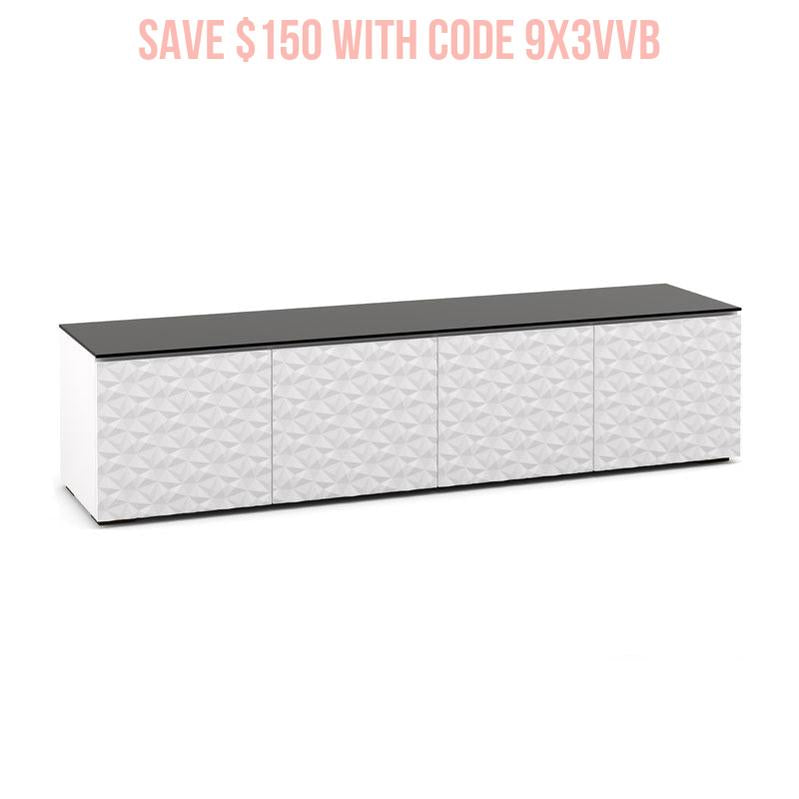 Salamander Milan 247 Coffee Table White/Black Glass Modern Design