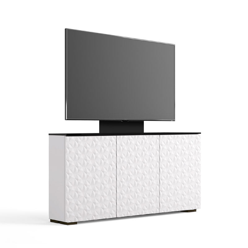 Salamander Milan 337 Low Profile Media Console w/ TV Mount – Sleek AV Furniture