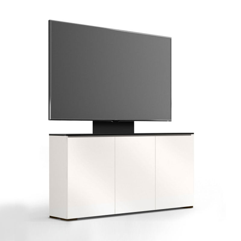 Salamander Milan 337 Low Profile TV Mount Console Gloss White Black