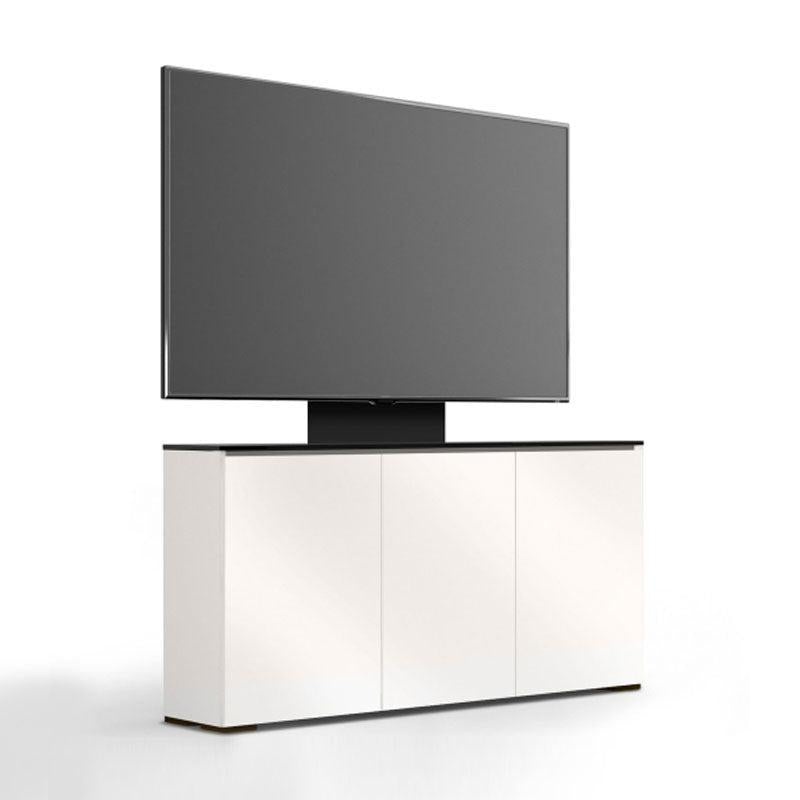 Salamander Milan 337 Low Profile TV Mount Console Gloss White Black