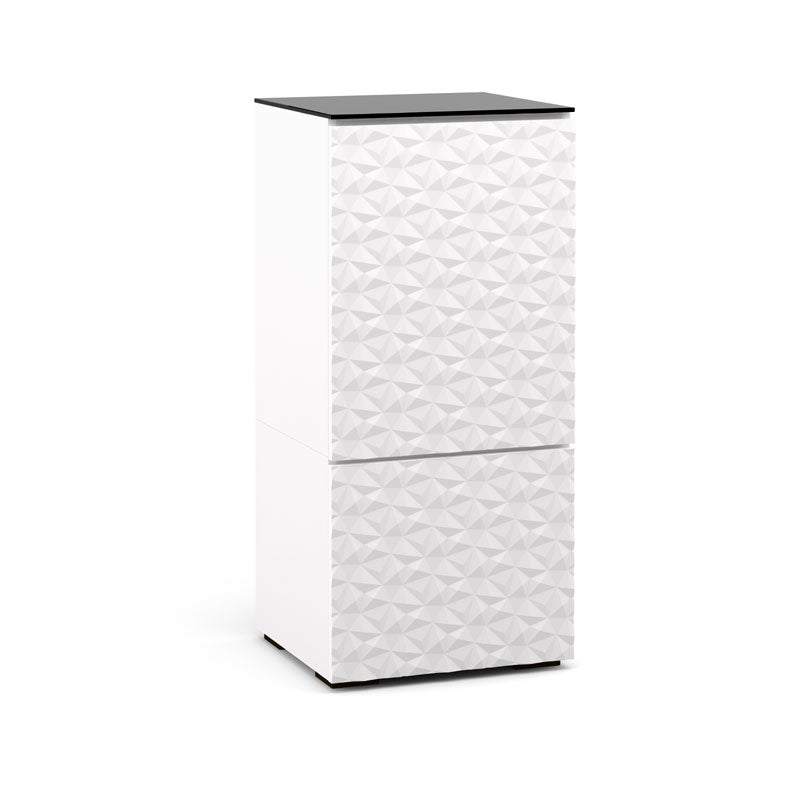 Salamander Milan 517 White/Black Glass Modern Accent Furniture