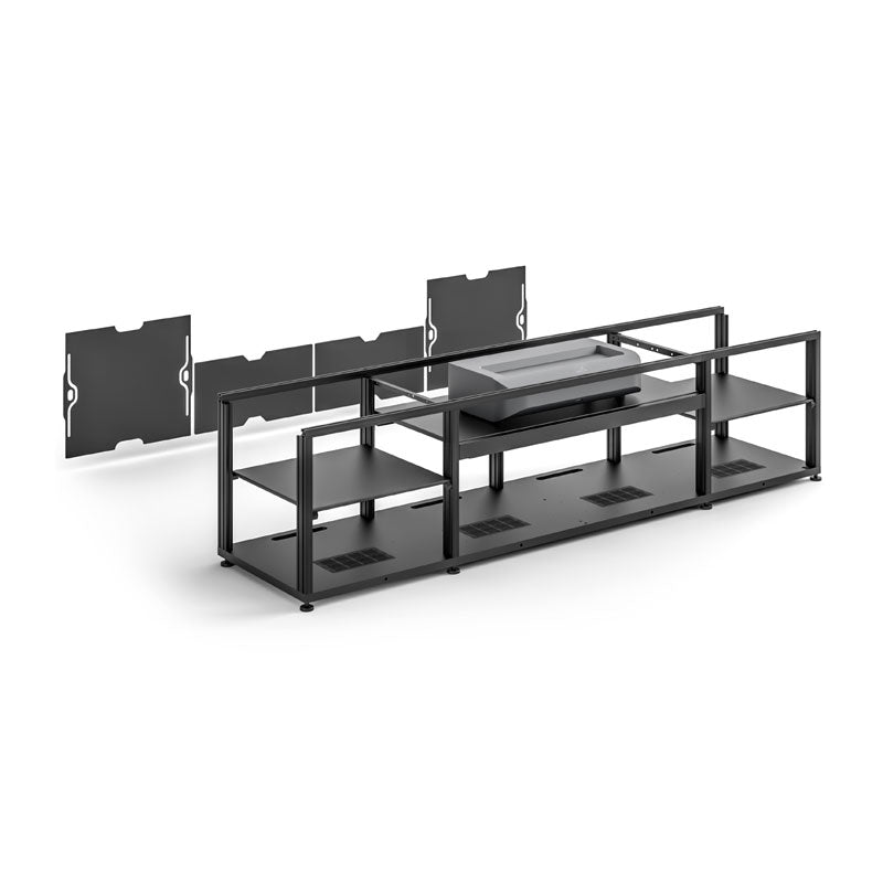 Salamander Oslo 245 Cabinet for Integrated AWOL Projector – Sleek Black Top Design