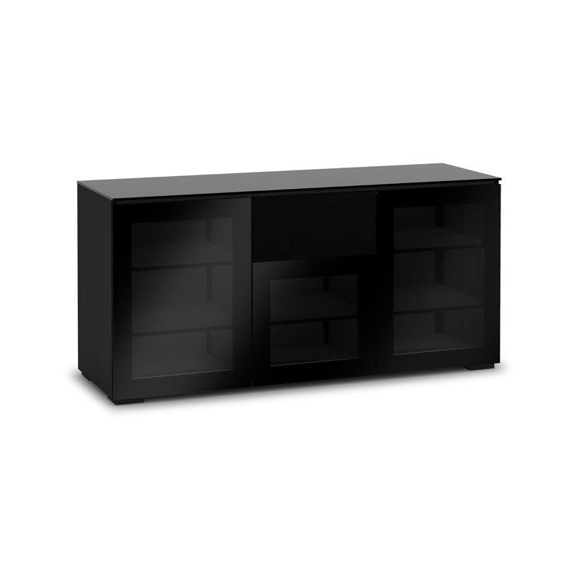 Salamander Oslo 336 Black Glass TV Stand for Modern Spaces
