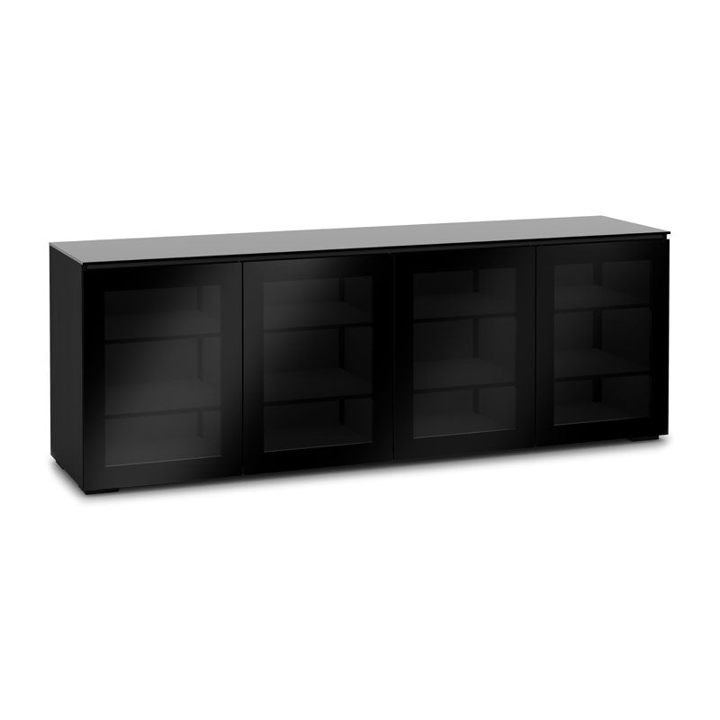 Salamander Oslo 347 Black Glass TV Stand Sleek Modern Design