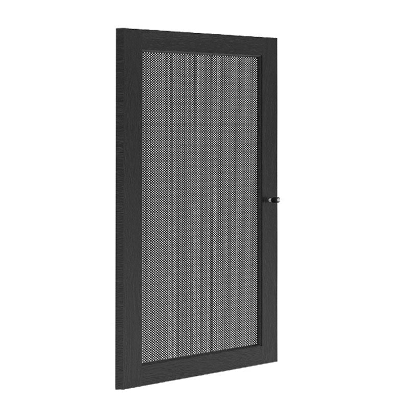 Salamander S40 Black Oak Door with Perforated Steel Insert – Modern Interior Design