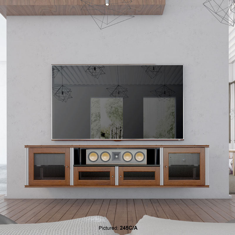 Salamander Synergy 245C/A AV Cabinet Cherry with Aluminum Posts