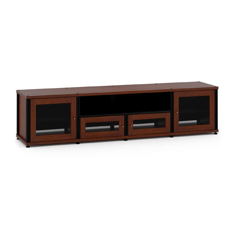 Salamander Synergy 245C/B AV Cabinet Cherry Black Posts, Ventilated