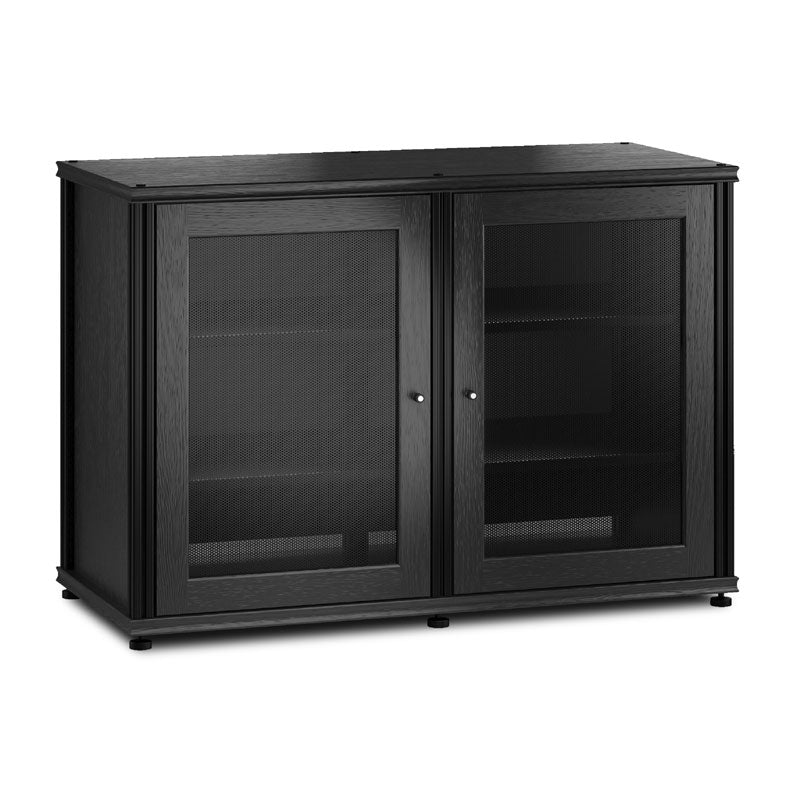 Salamander Synergy 323 Single Box AV Cabinet Black Oak for Home Theater