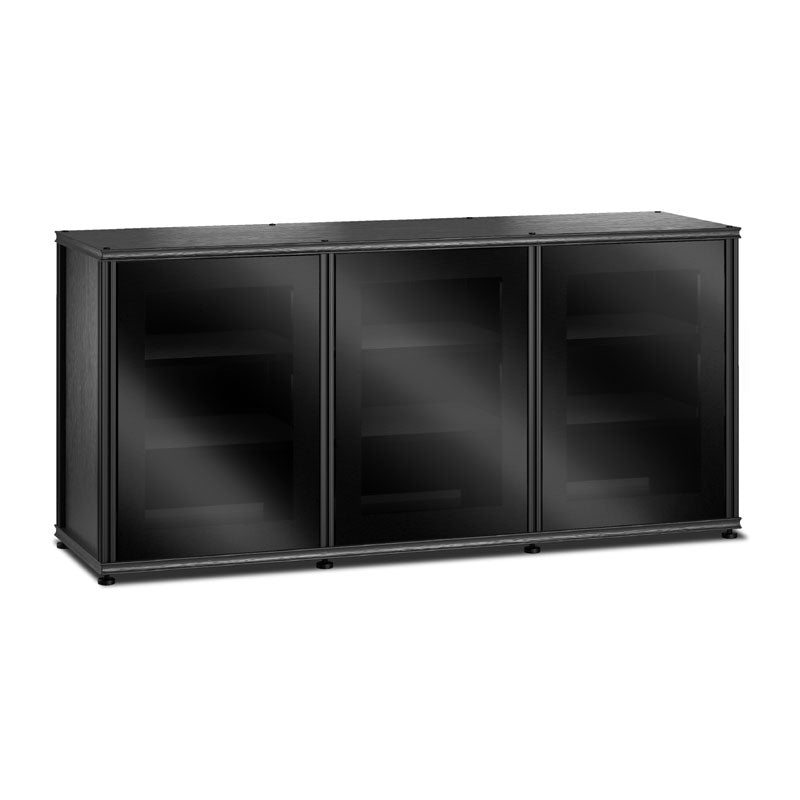 Salamander Synergy 337 AV Cabinet Black Oak with IR-Friendly Glass Doors