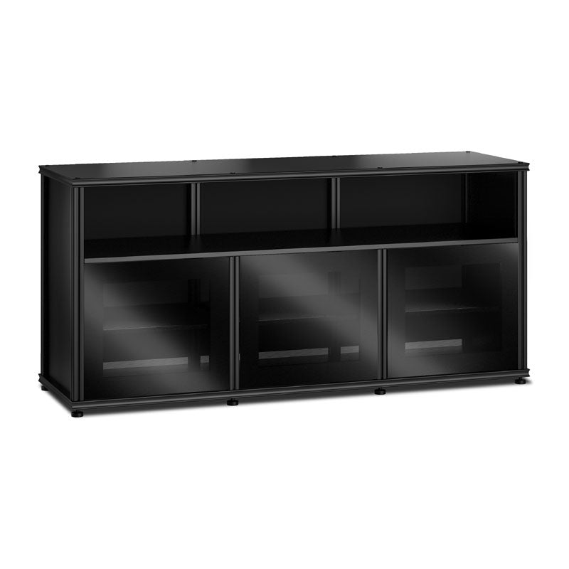 Salamander Synergy 339 AV Cabinet Black Oak Black Glass IR-Friendly