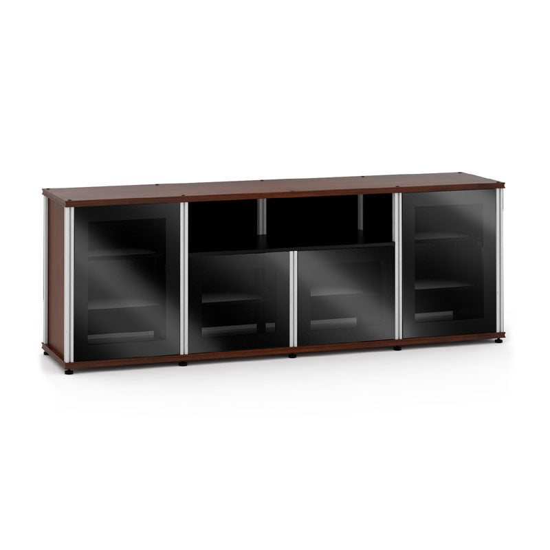 Salamander Synergy 345 Walnut AV Cabinet with Aluminum Posts – Modular Media Storage