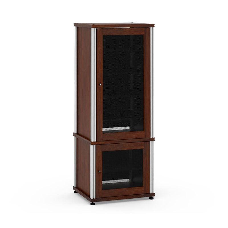 Salamander Synergy 603W/A Walnut AV Cabinet with Aluminum Posts